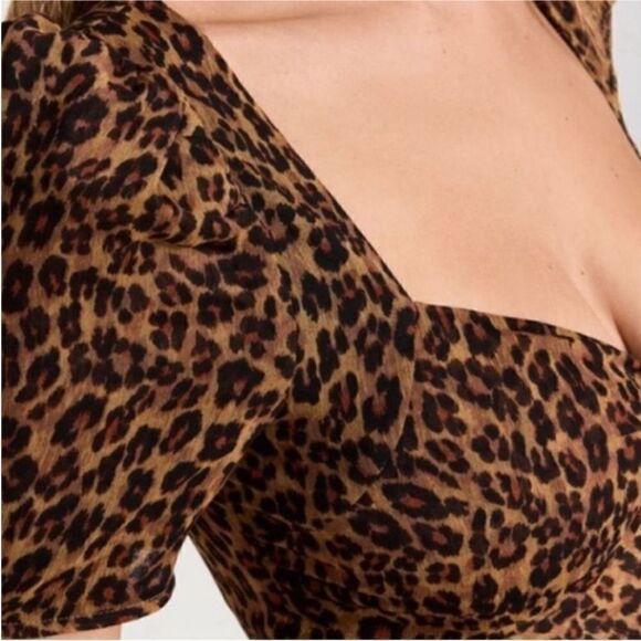 NWT Staud Lea Wild Animal Print Gown-T4 - Picture 5 of 6